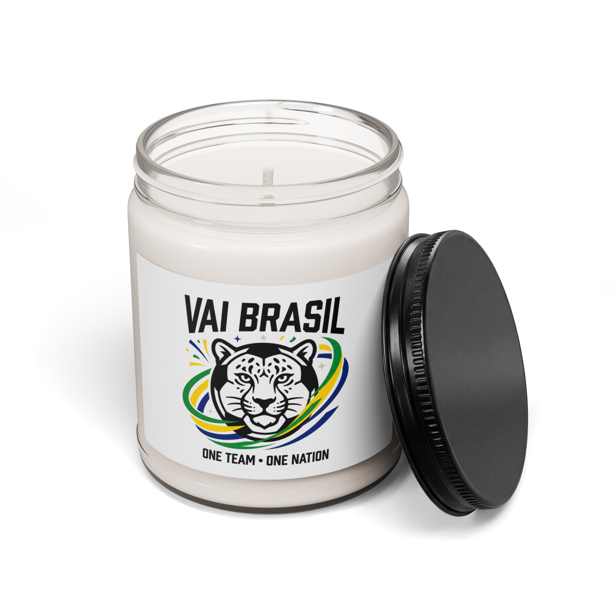 Vai Brasil Jaguar Candle, 9oz | Country Pride, Retro Soccer