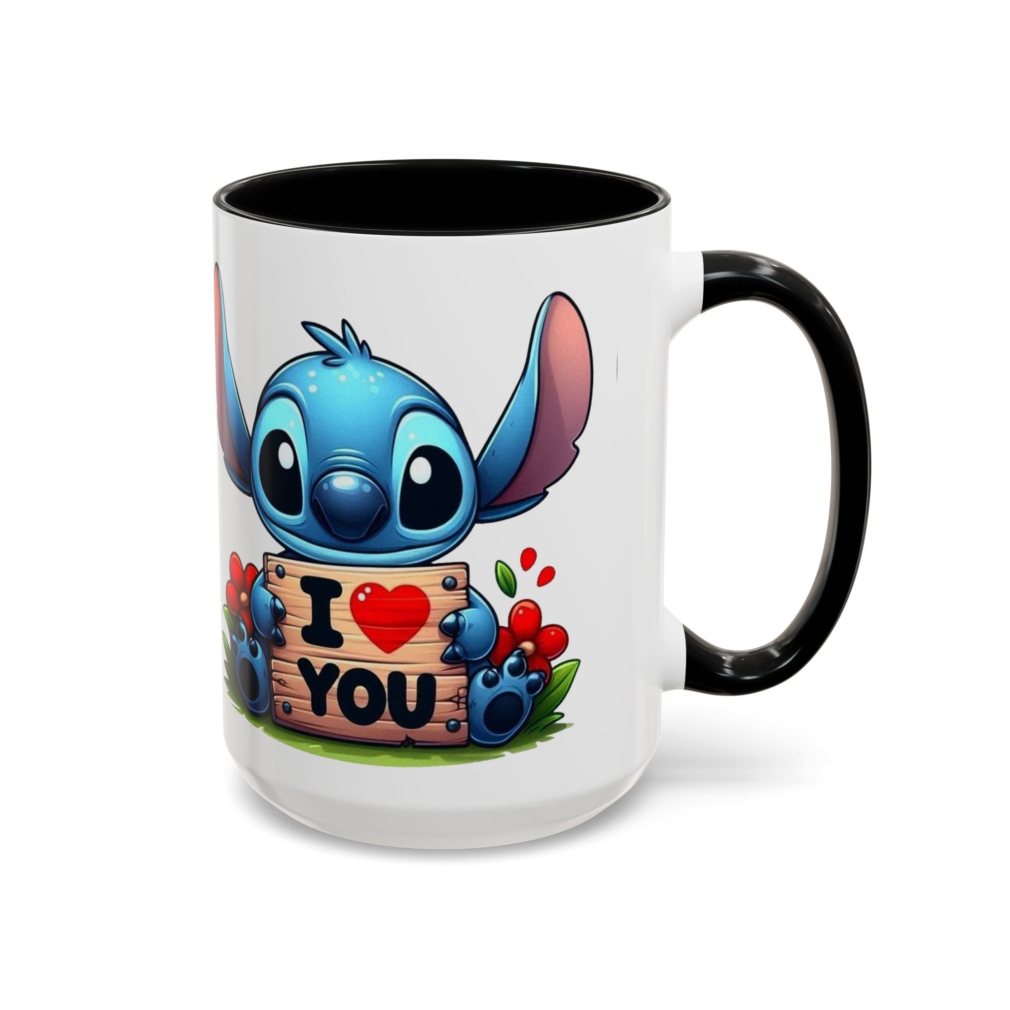 Stitch 'I  You' Accent Coffee Mug — Cute Valentine Gift (11/15oz)