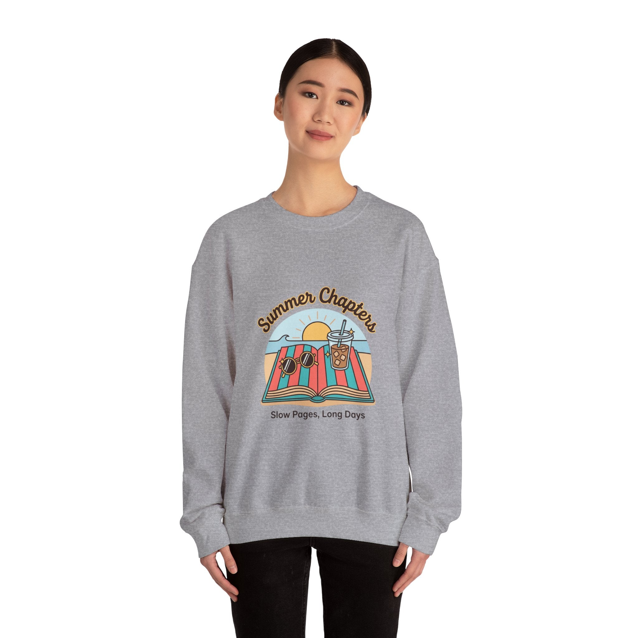 Summer Chapters Crewneck Sweatshirt | summer aesthetic, retro coastal vibes