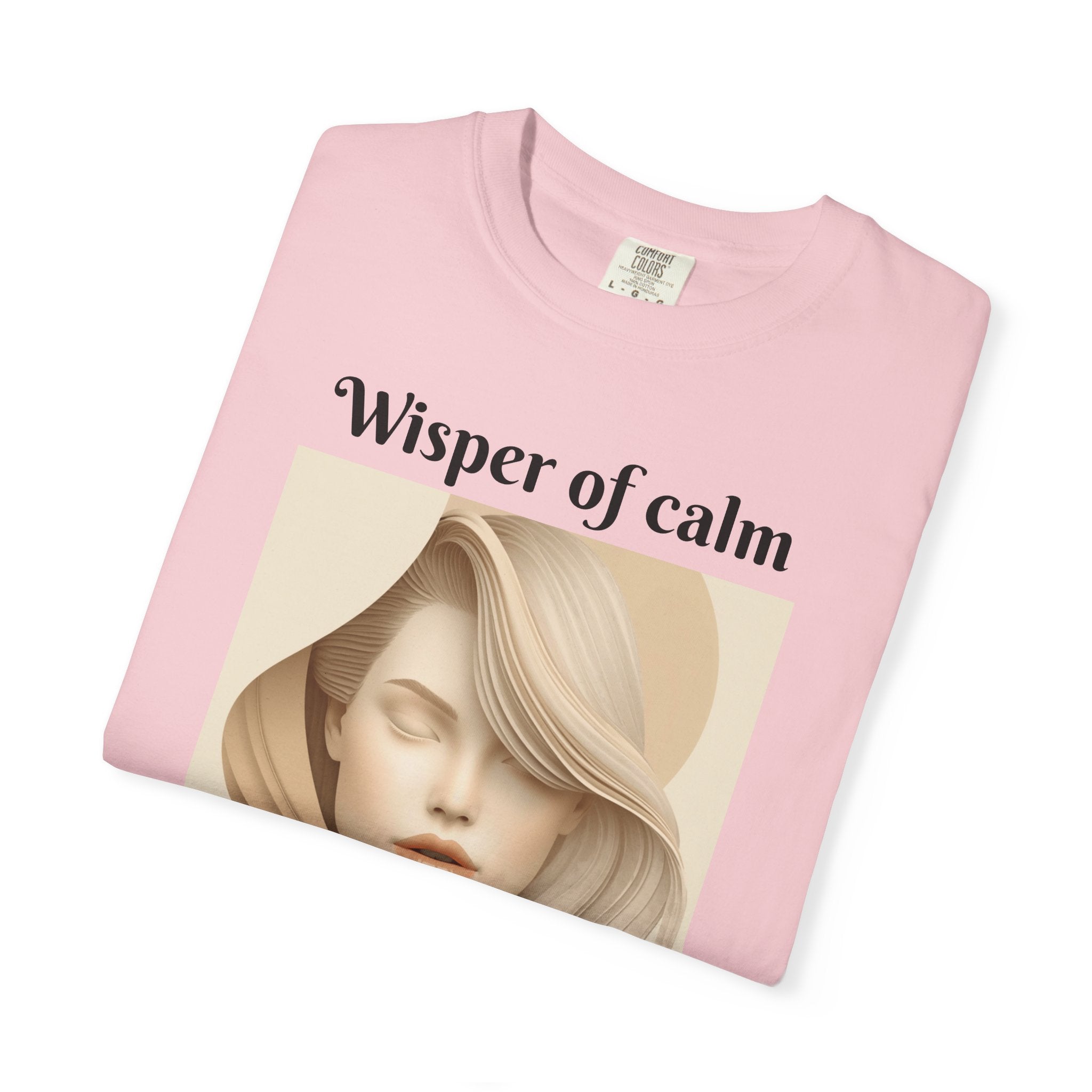 Whisper of Calm T-Shirt — Serene Portrait Graphic Tee