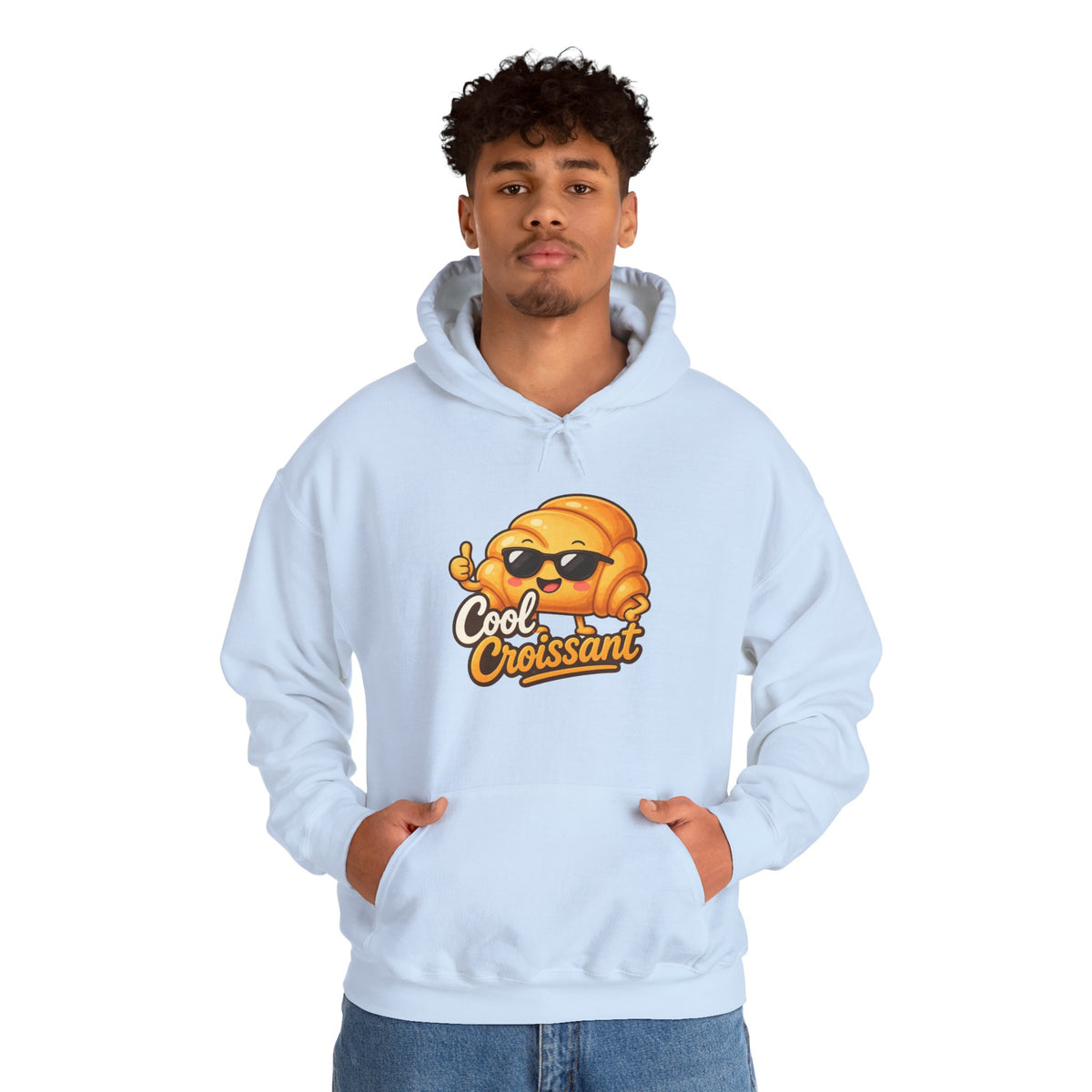 Cool Croissant Graphic Pullover Hoodie – Unisex