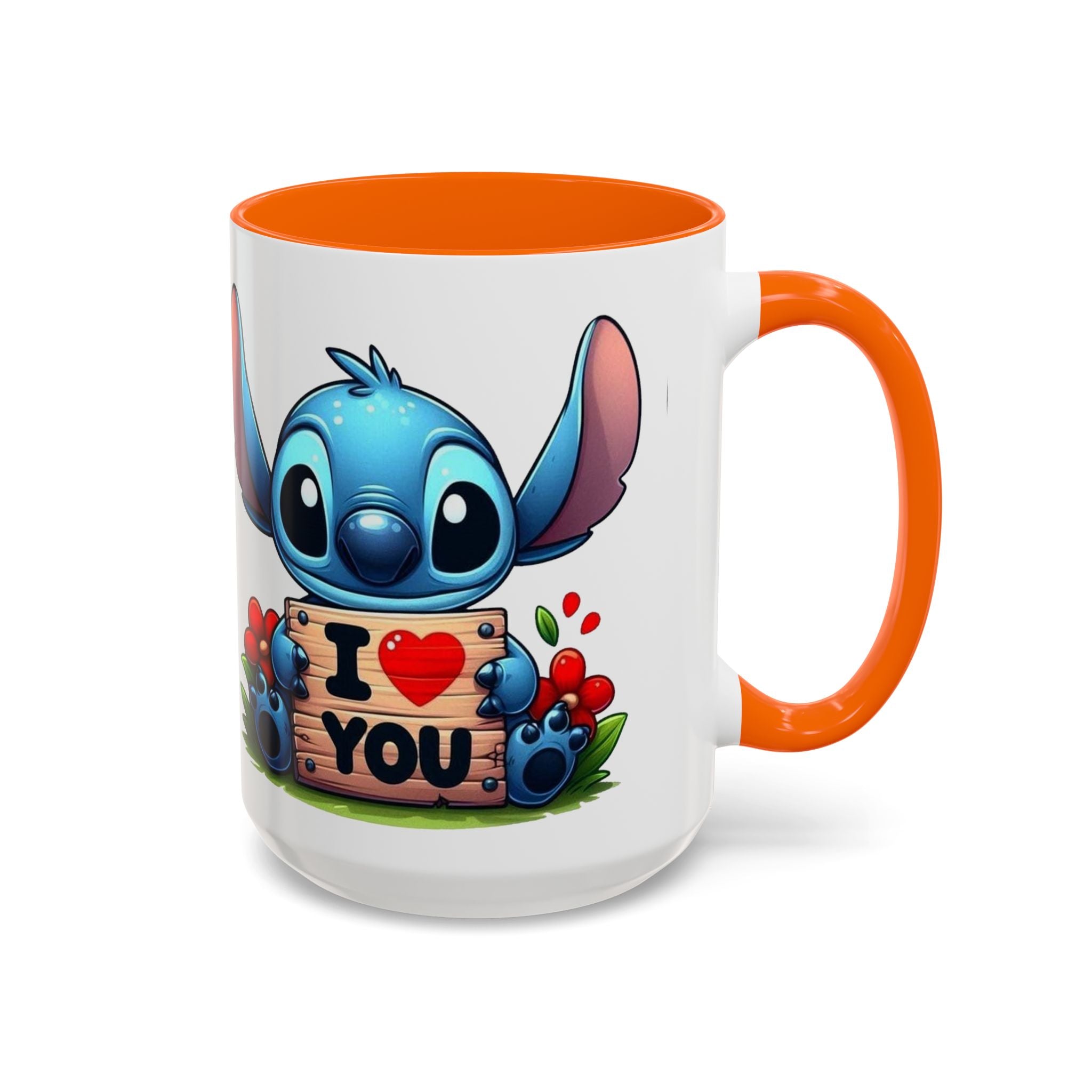 Stitch 'I  You' Accent Coffee Mug — Cute Valentine Gift (11/15oz)