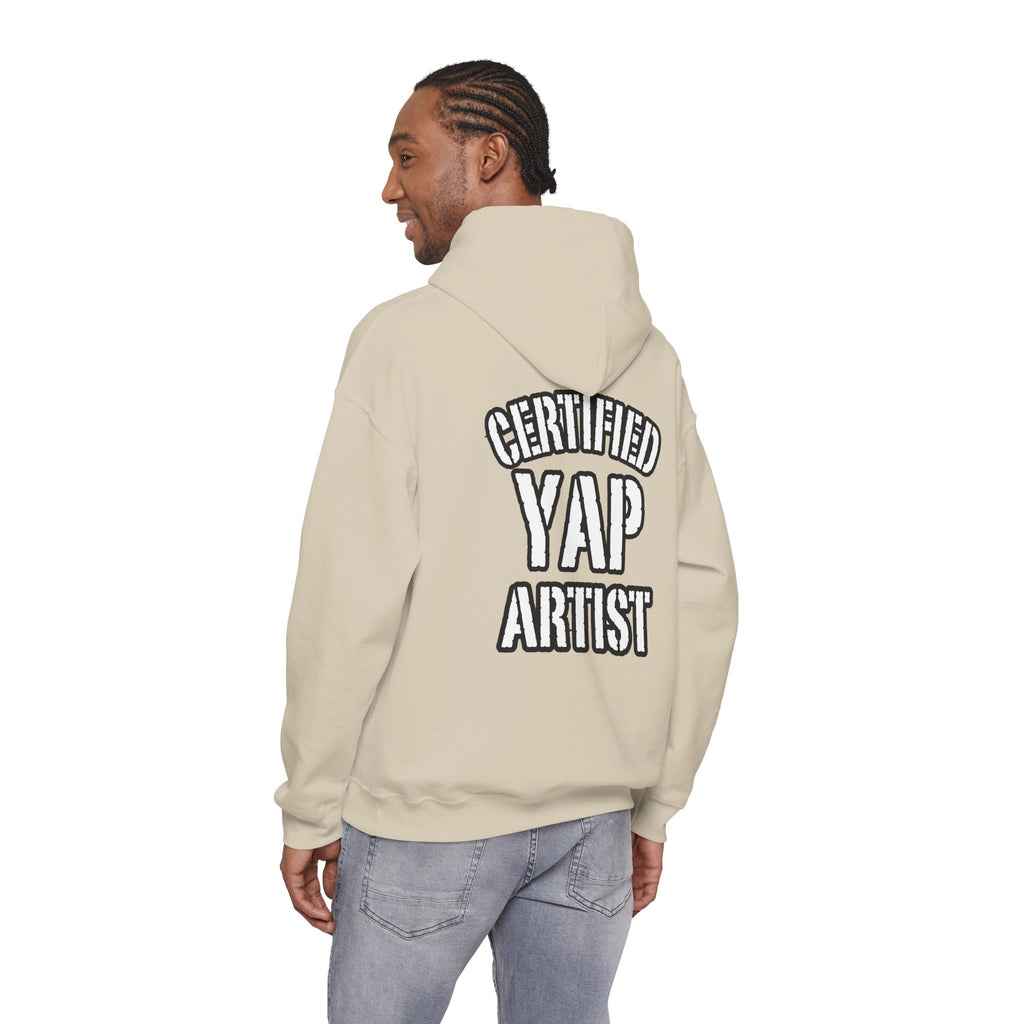 Certified Yap Artist Hoodie — Funny Graphic Hooded Sweatshirt