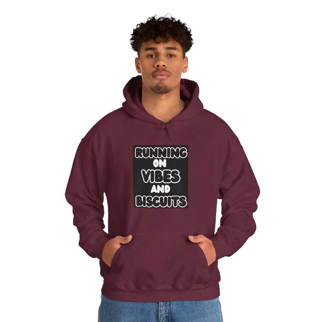 Running On Vibes And Biscuits Graphic Hoodie