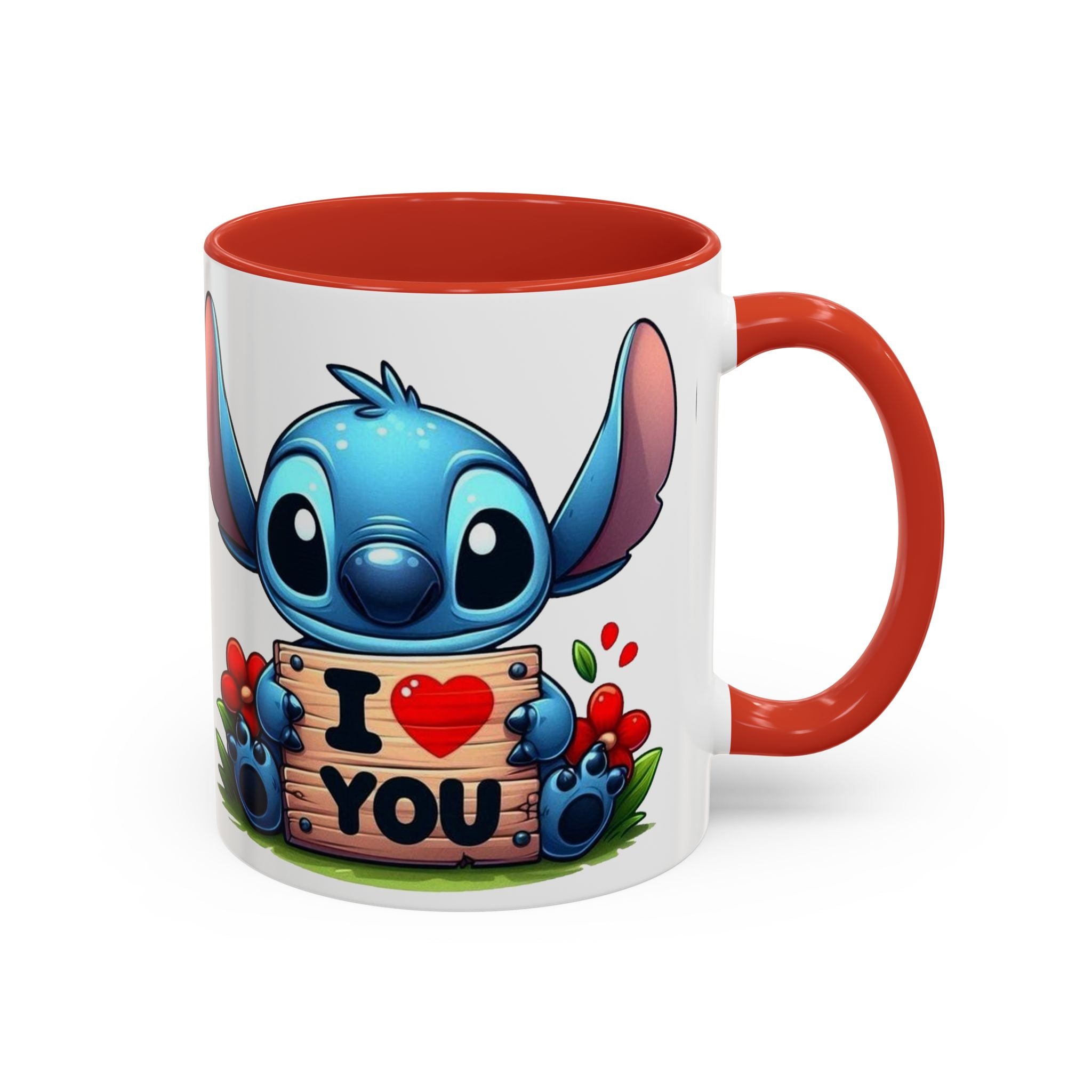 Stitch 'I  You' Accent Coffee Mug — Cute Valentine Gift (11/15oz)