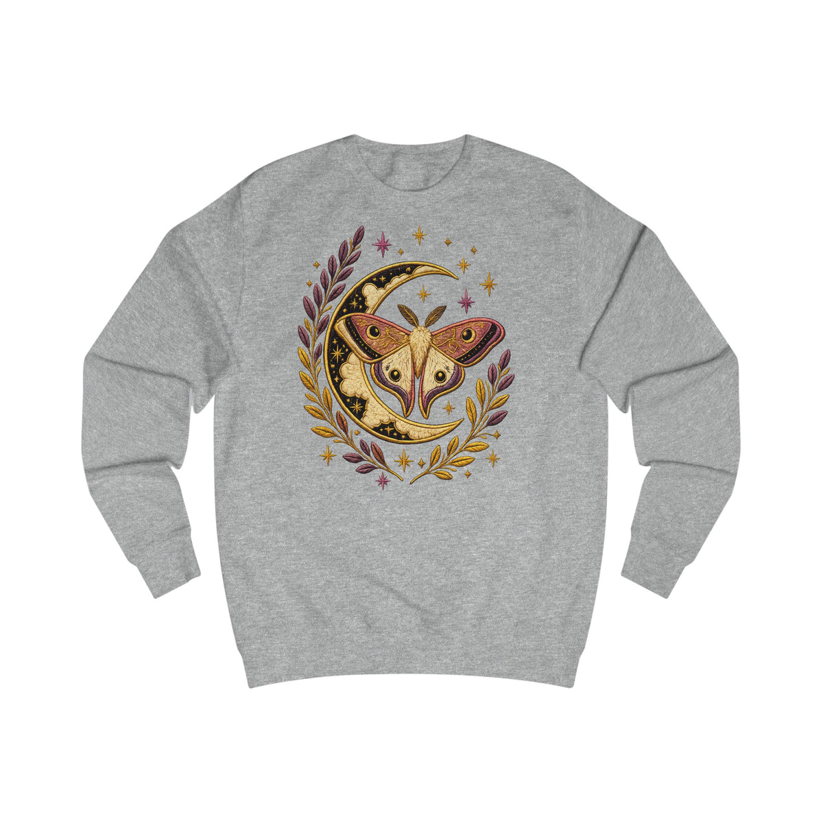 Sweat-shirt avec papillon céleste, lune et laurier
