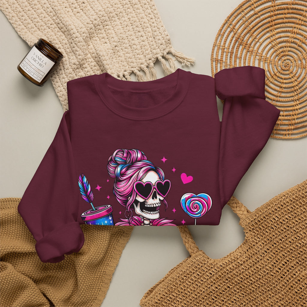 Broke and Bougie Skeleton Crewneck Sweatshirt