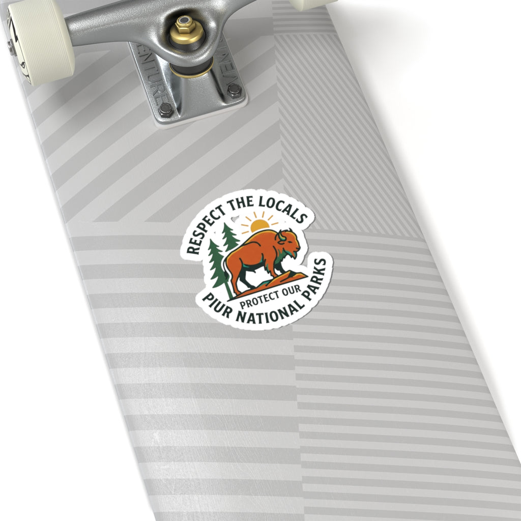 Respect the Locals Bison Sticker | Protect Our National Parks, Leave No Trace