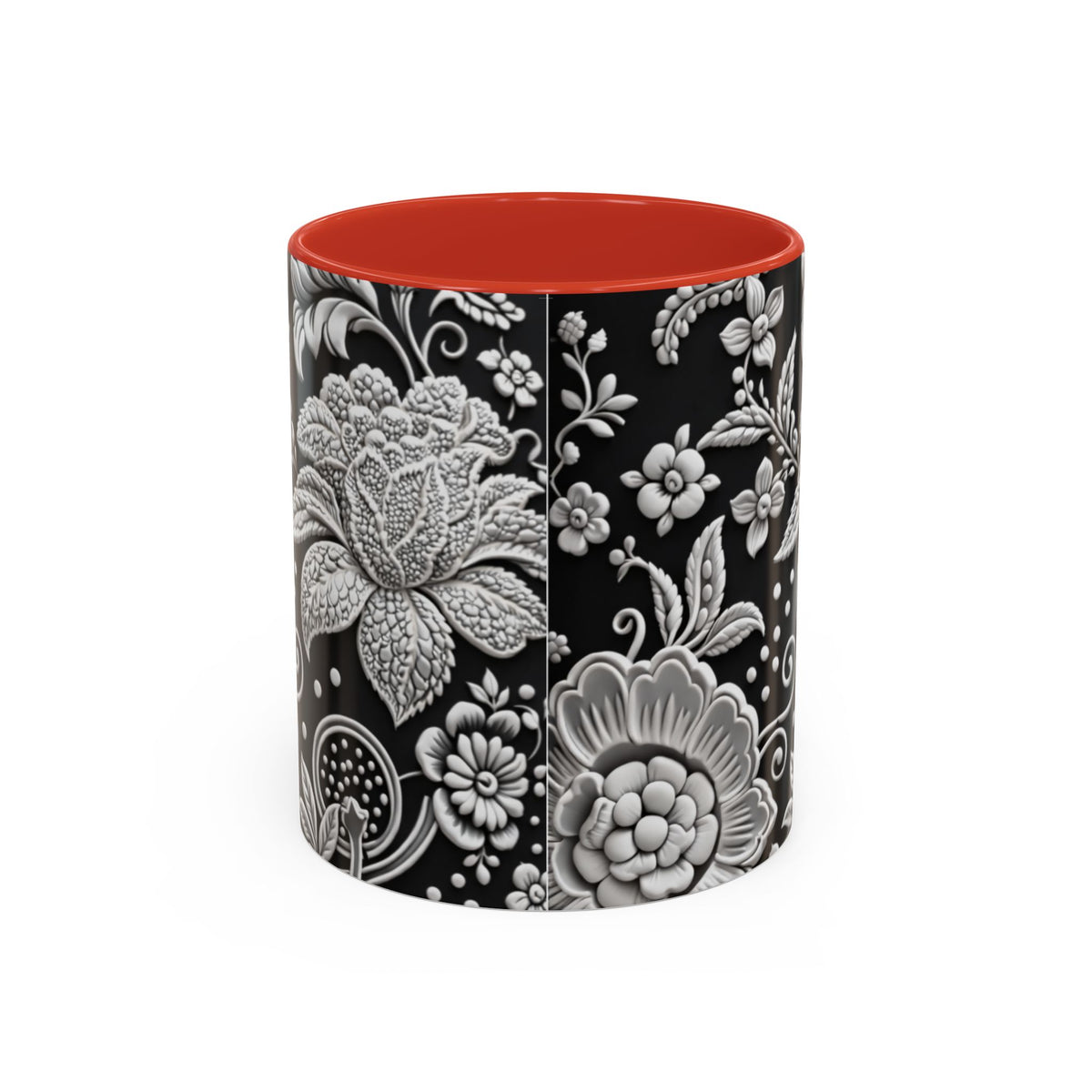 Mug à café botanique noir et blanc