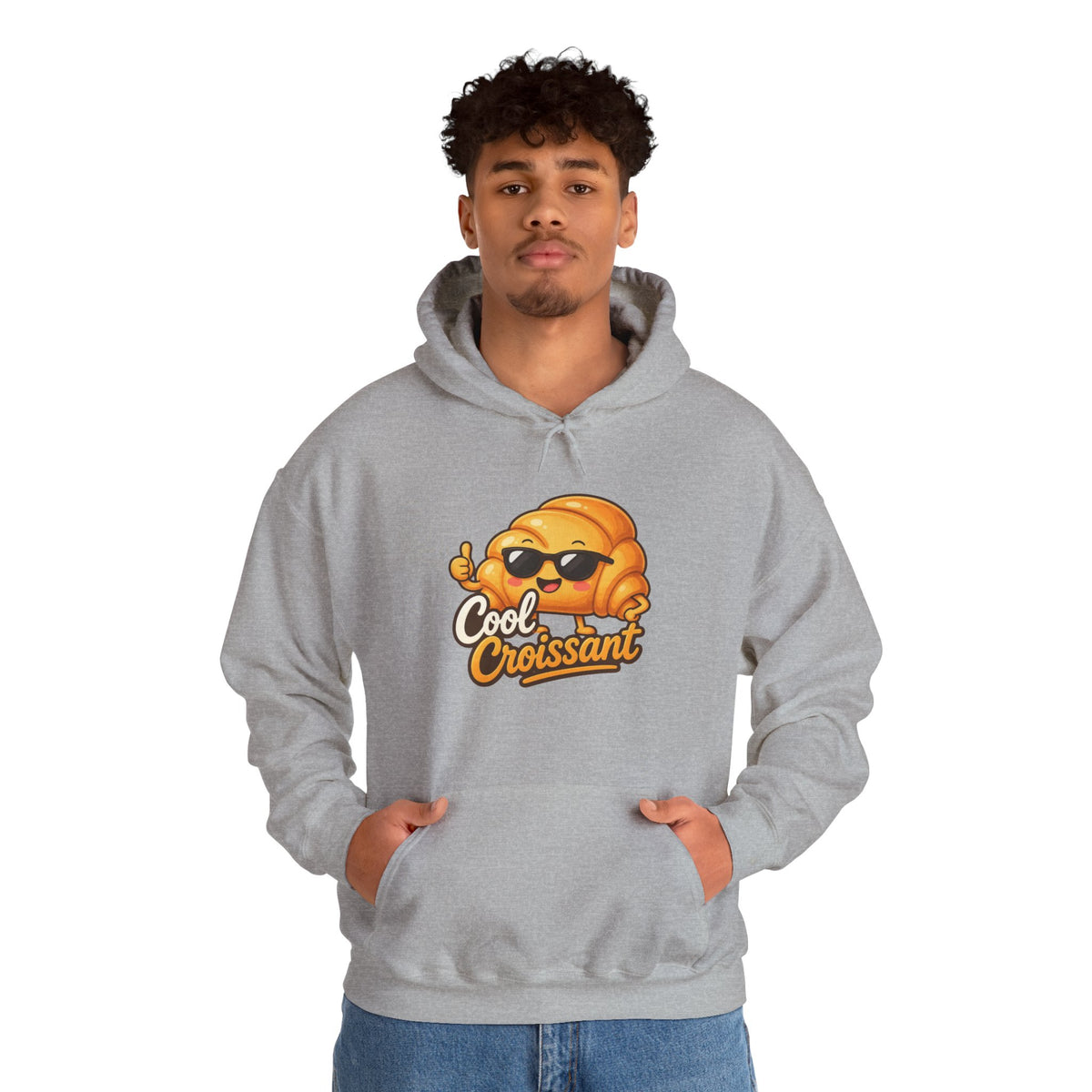 Cool Croissant Graphic Pullover Hoodie – Unisex