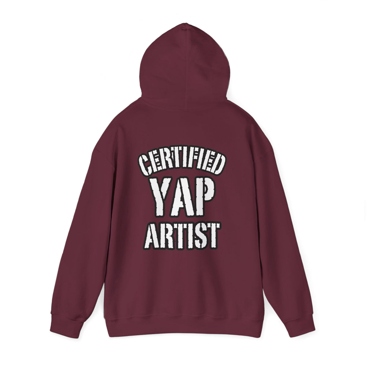 Certified Yap Artist Hoodie — Funny Graphic Hooded Sweatshirt