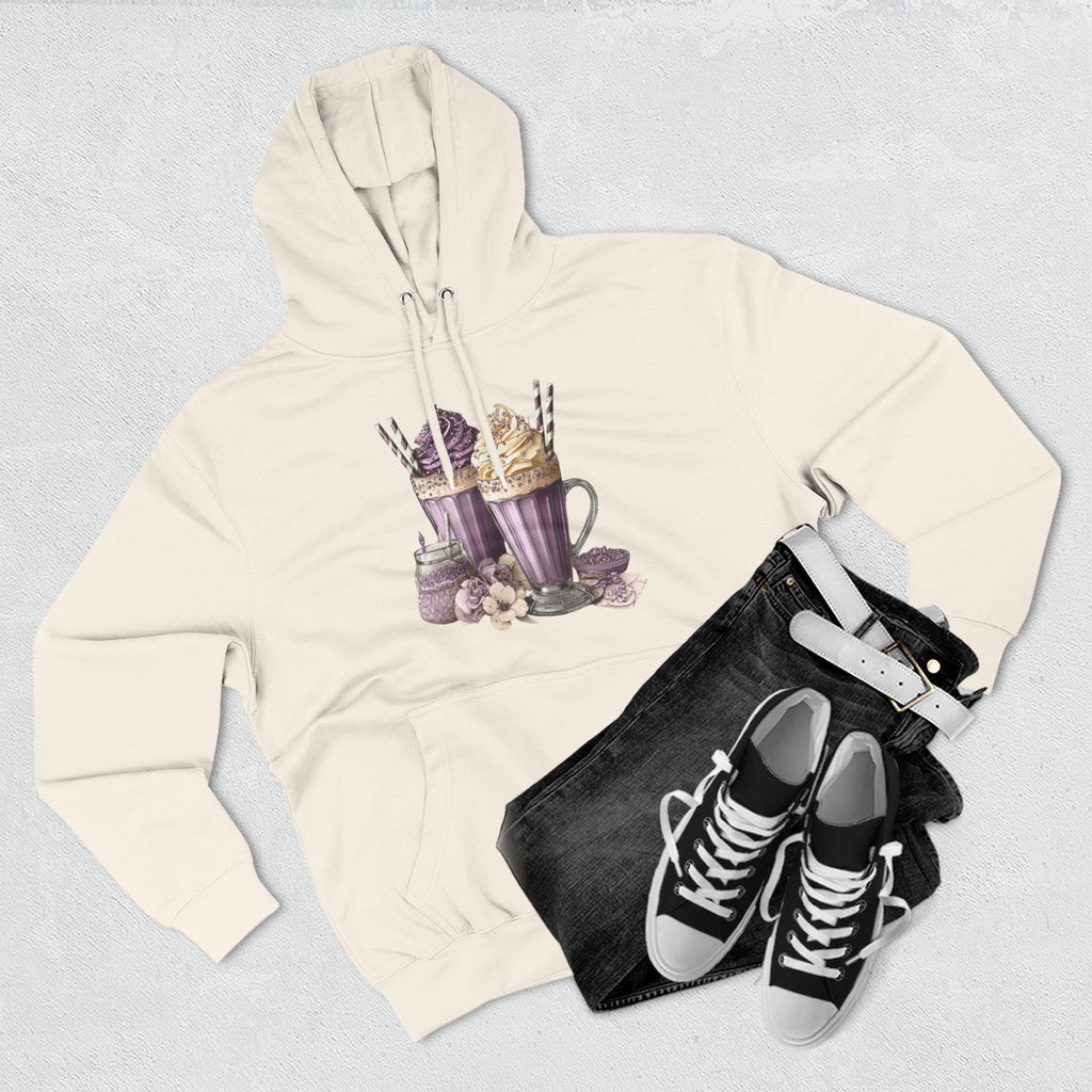 Hot Cocoa & Marshmallow Hoodie — Cozy Dessert Drink Graphic Hoodie
