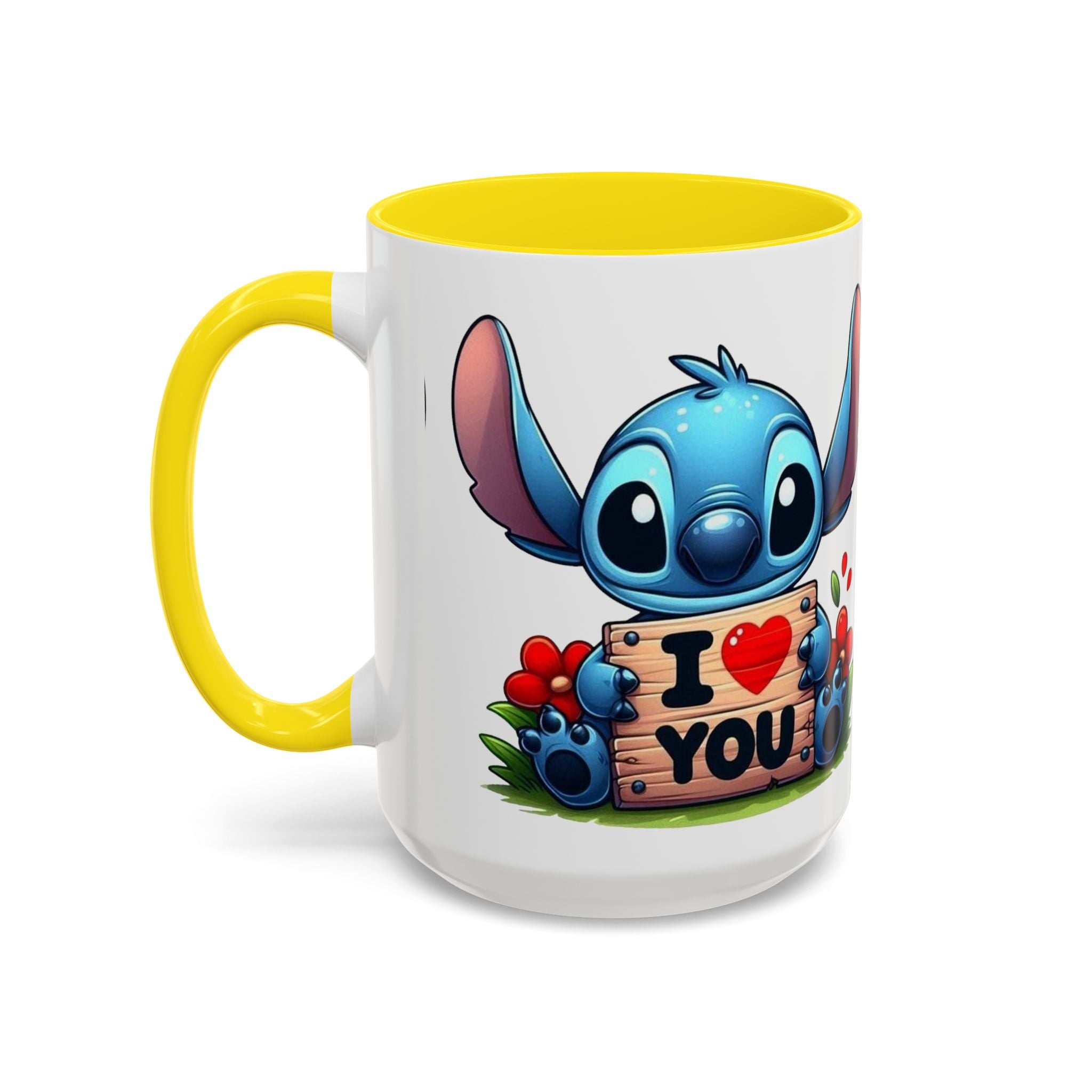 Stitch 'I  You' Accent Coffee Mug — Cute Valentine Gift (11/15oz)