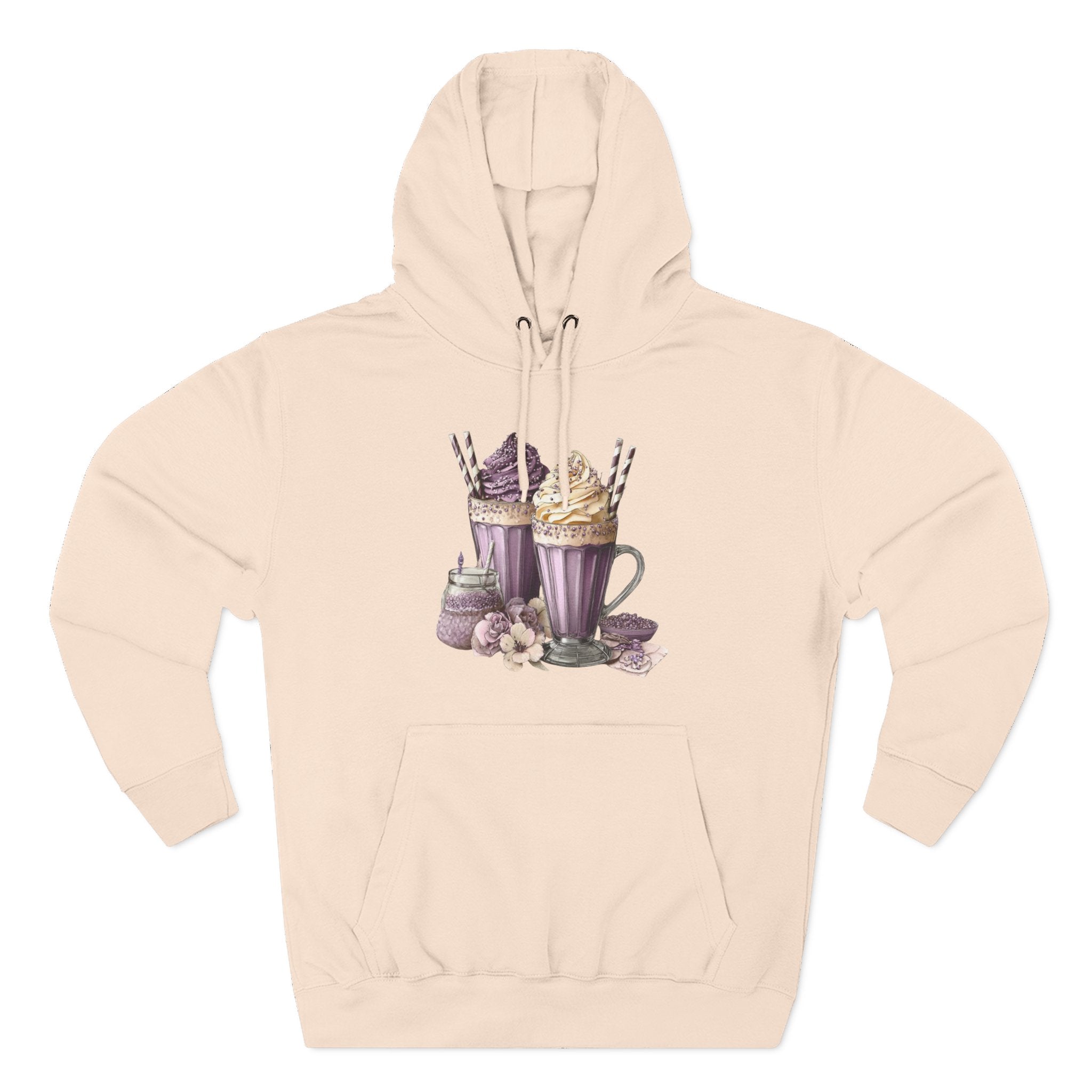 Hot Cocoa & Marshmallow Hoodie — Cozy Dessert Drink Graphic Hoodie