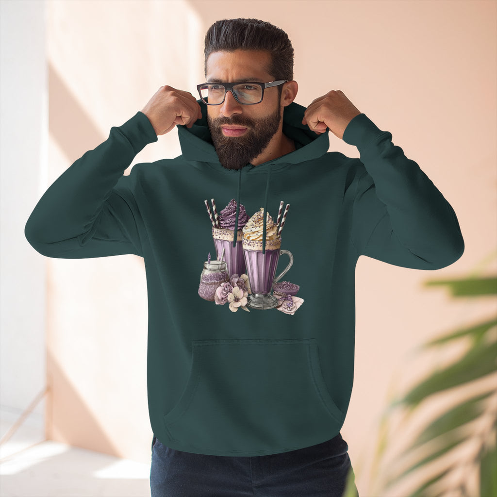 Hot Cocoa & Marshmallow Hoodie — Cozy Dessert Drink Graphic Hoodie