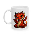Mug en céramique 11oz dragon rouge