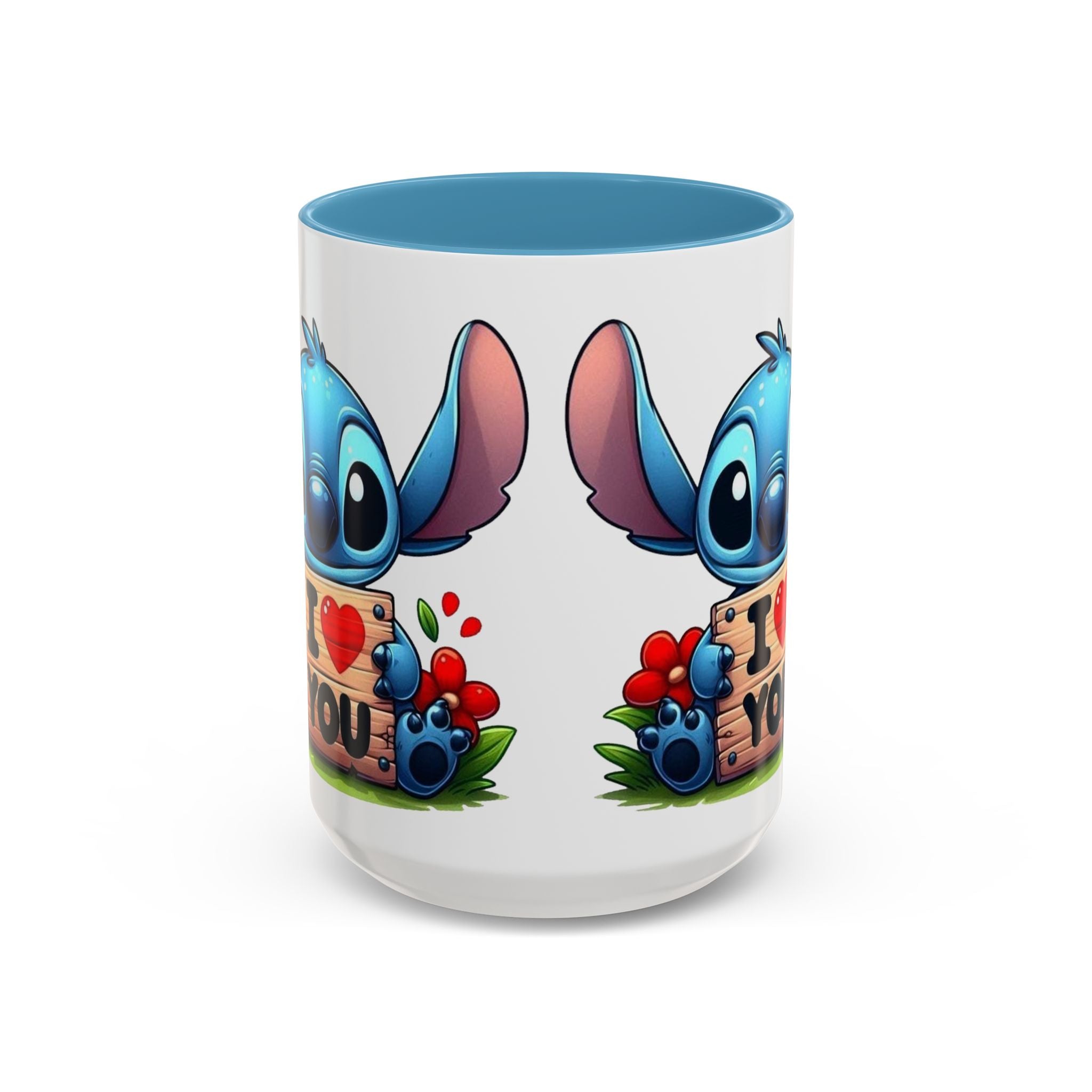 Stitch 'I  You' Accent Coffee Mug — Cute Valentine Gift (11/15oz)