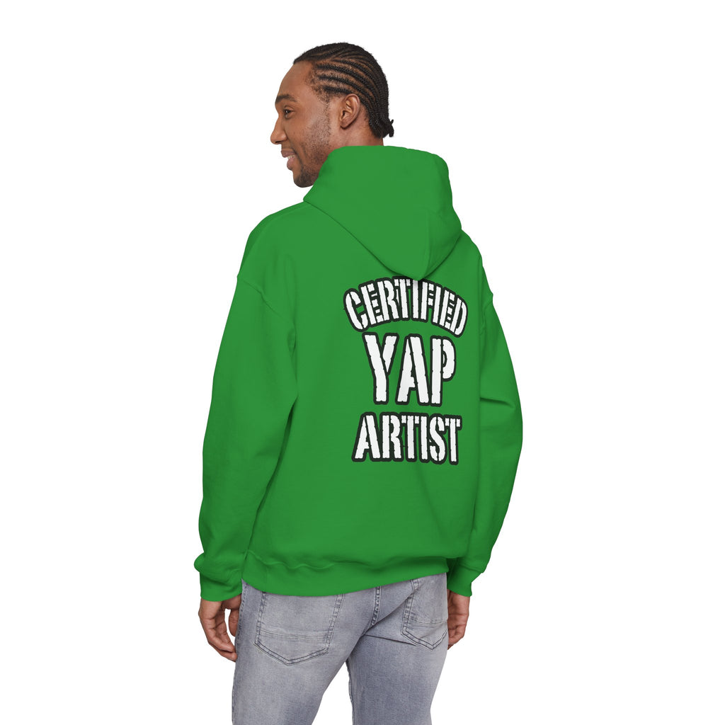Certified Yap Artist Hoodie — Funny Graphic Hooded Sweatshirt