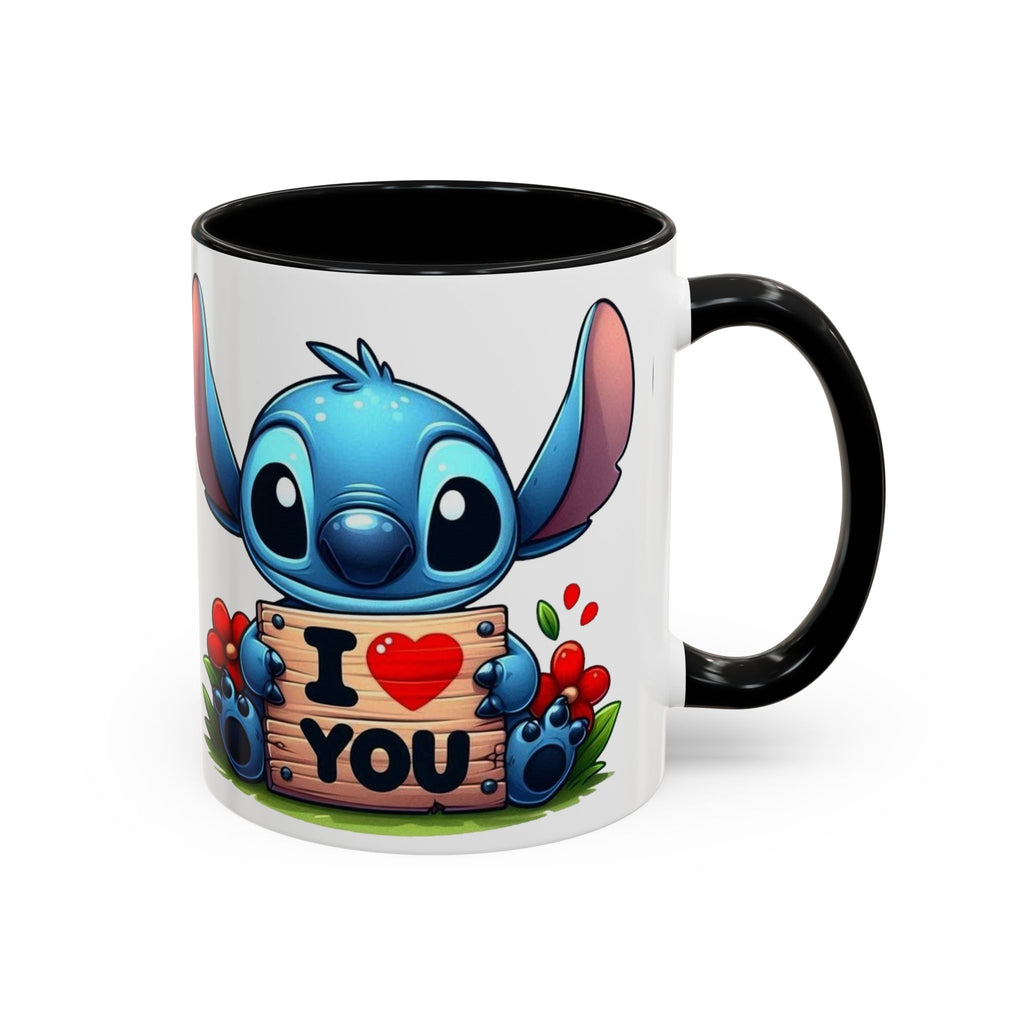 Stitch 'I  You' Accent Coffee Mug — Cute Valentine Gift (11/15oz)