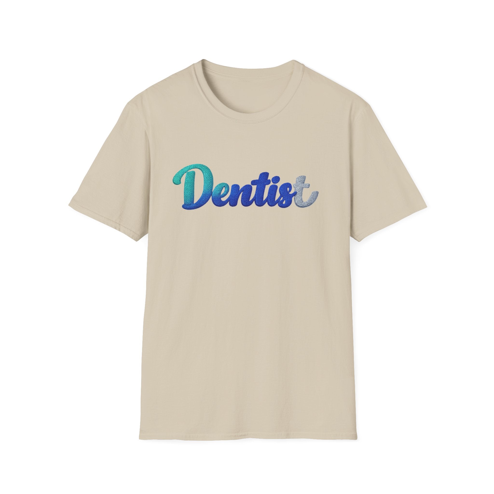 T-shirt dentiste — T-shirt script dentaire en dégradé pour hygiénistes et dentistes