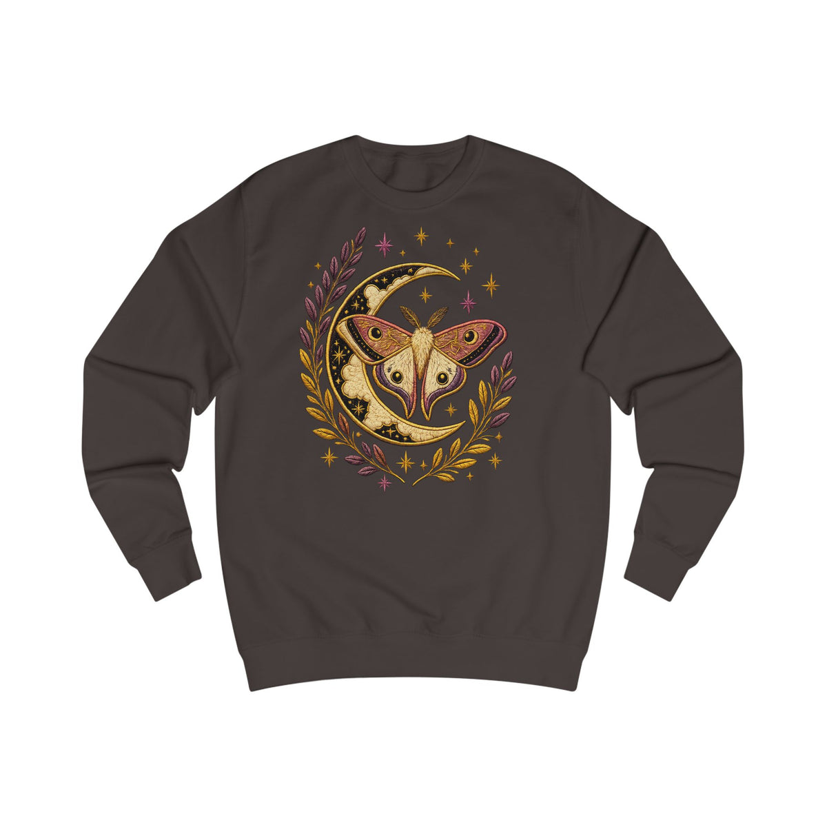 Sweat-shirt avec papillon céleste, lune et laurier