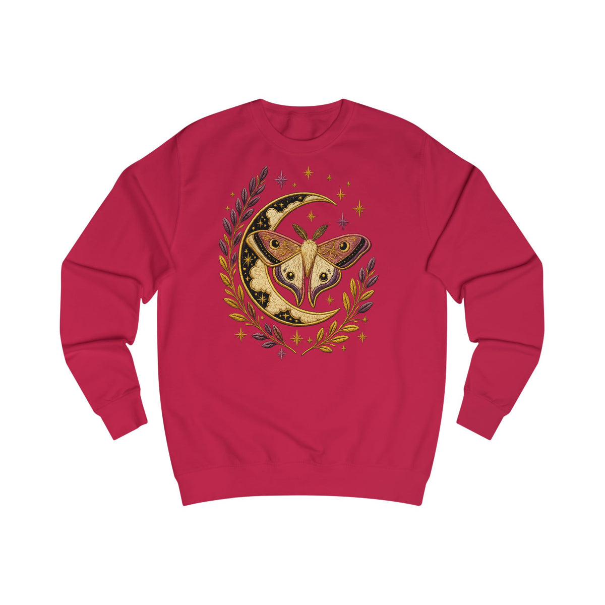 Sweat-shirt avec papillon céleste, lune et laurier