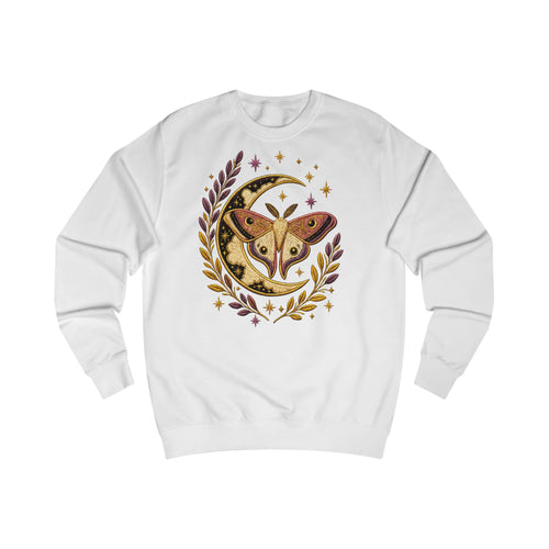 Celestial Moth Moon and Laurel Sweatshirt