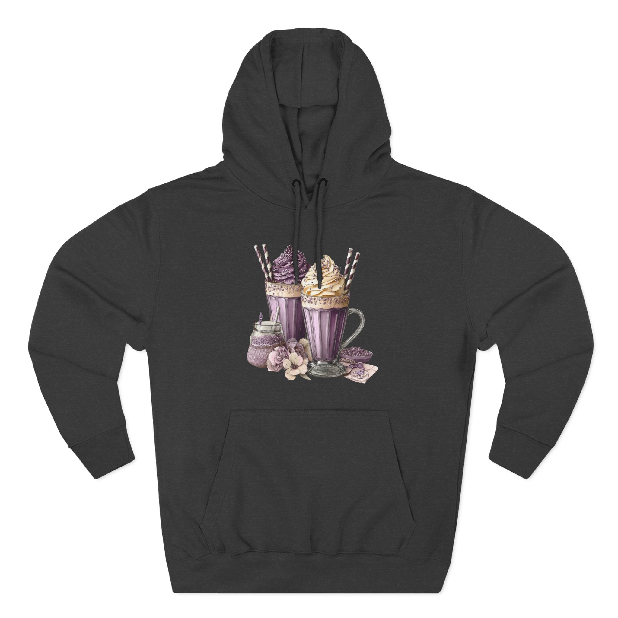 Hot Cocoa & Marshmallow Hoodie — Cozy Dessert Drink Graphic Hoodie