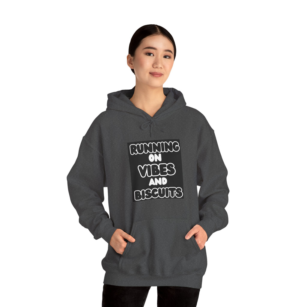 Running On Vibes And Biscuits Graphic Hoodie