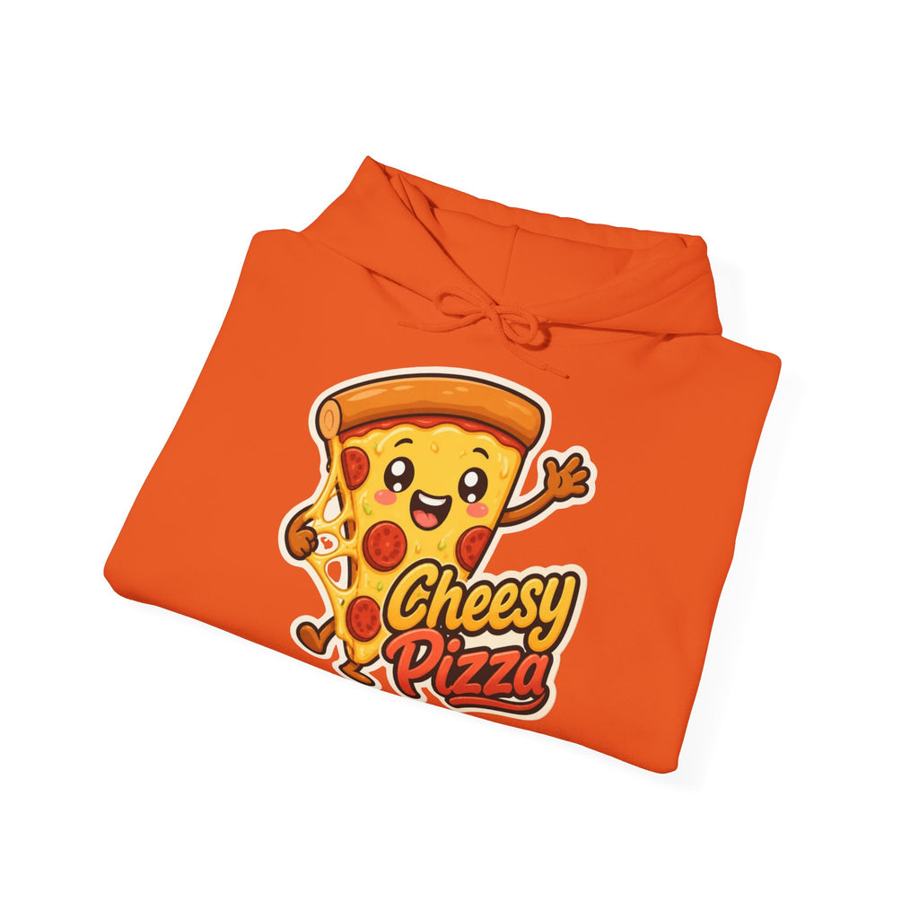 Cheesy Pizza Graphic Pullover Hoodie – Unisex