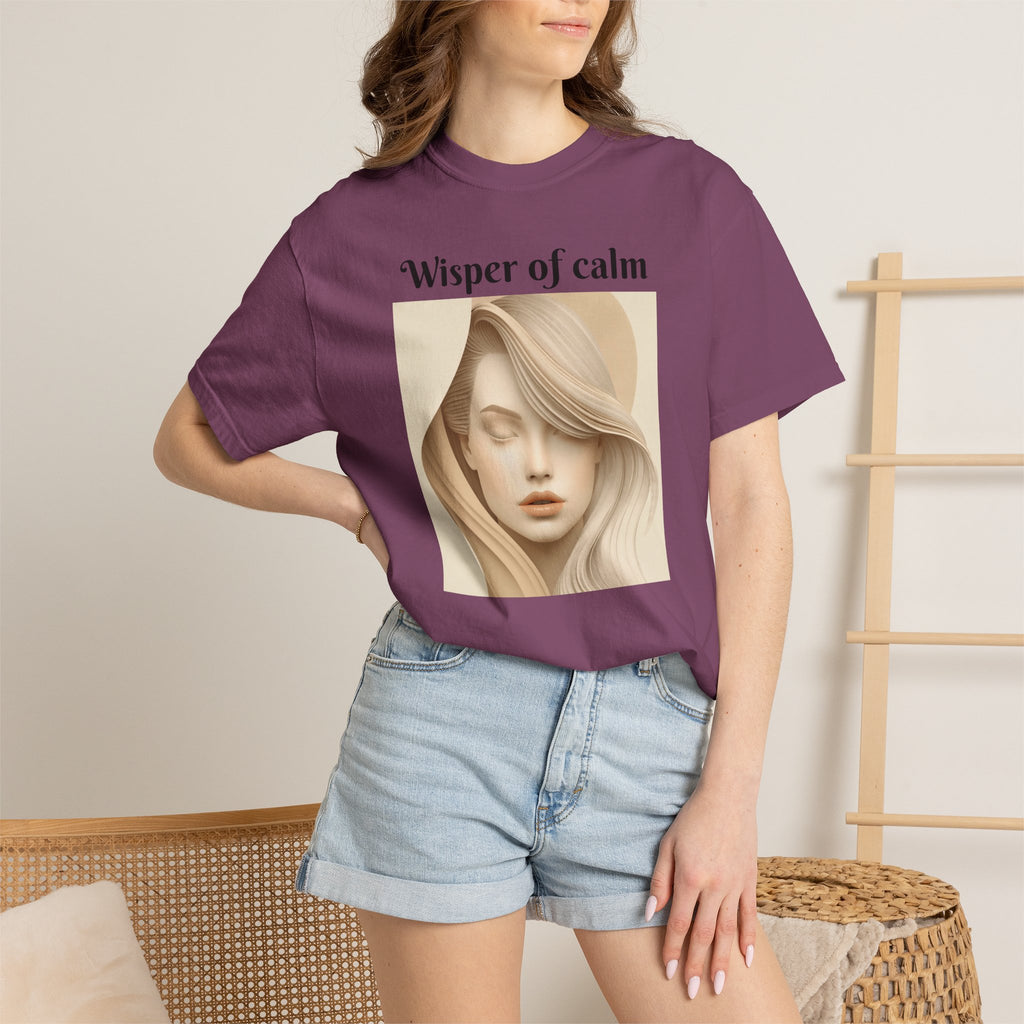 Whisper of Calm T-Shirt — Serene Portrait Graphic Tee