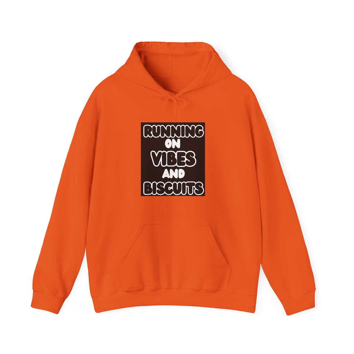 Sweat à capuche graphique « Running On Vibes And Biscuits »