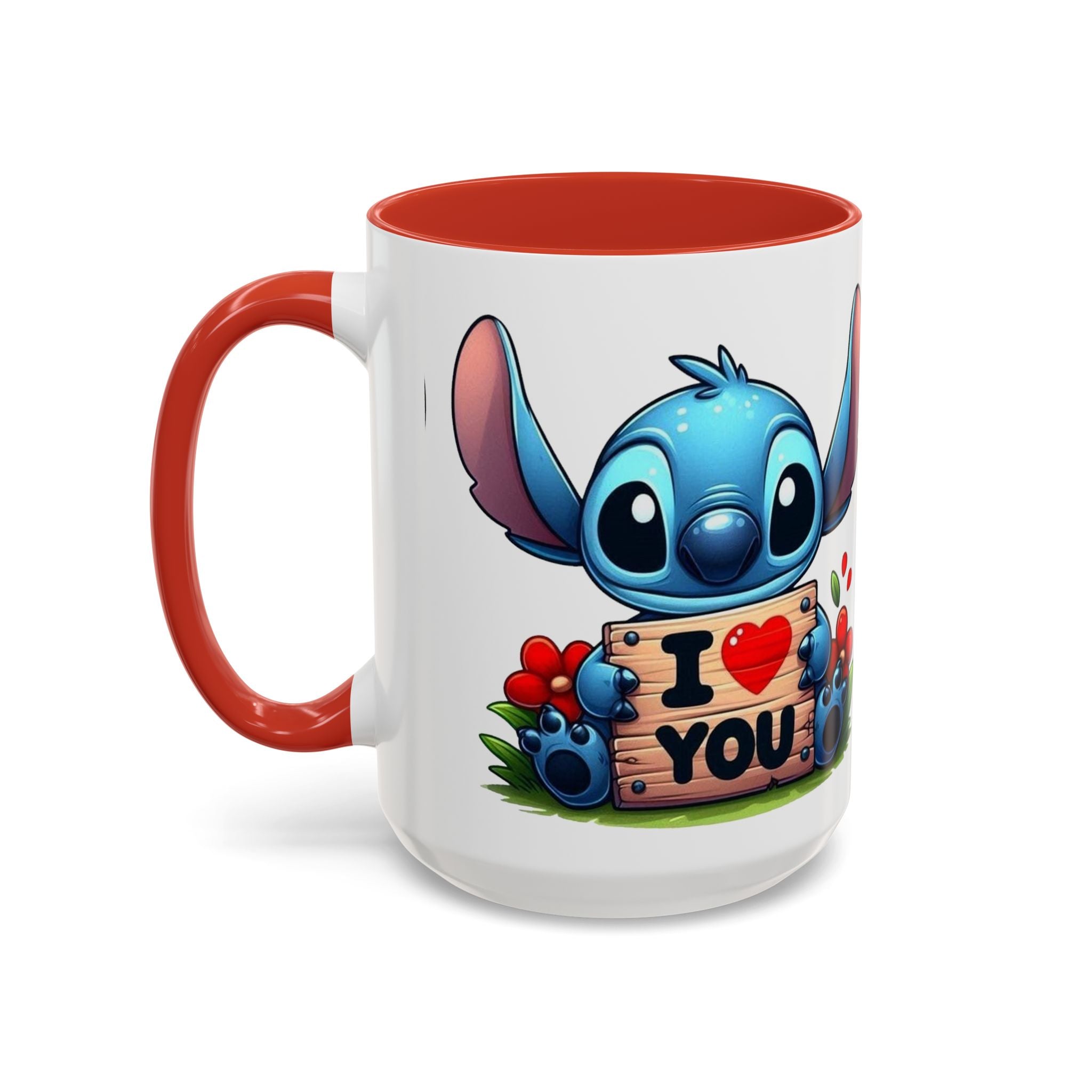 Stitch 'I  You' Accent Coffee Mug — Cute Valentine Gift (11/15oz)