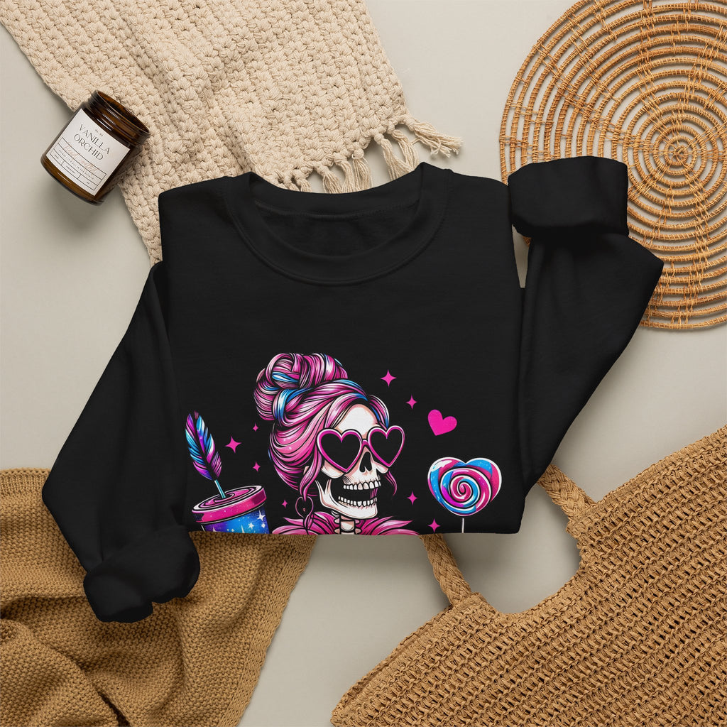 Broke and Bougie Skeleton Crewneck Sweatshirt