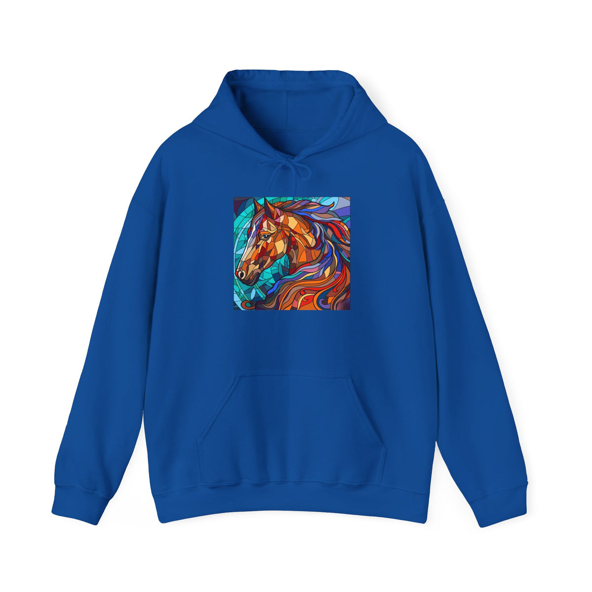 Stained Glass Horse Graphic Hoodie