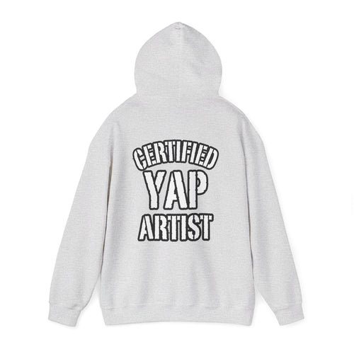 Sweat à capuche « Certified Yap Artist » — Sweat-shirt à capuche humoristique avec motif