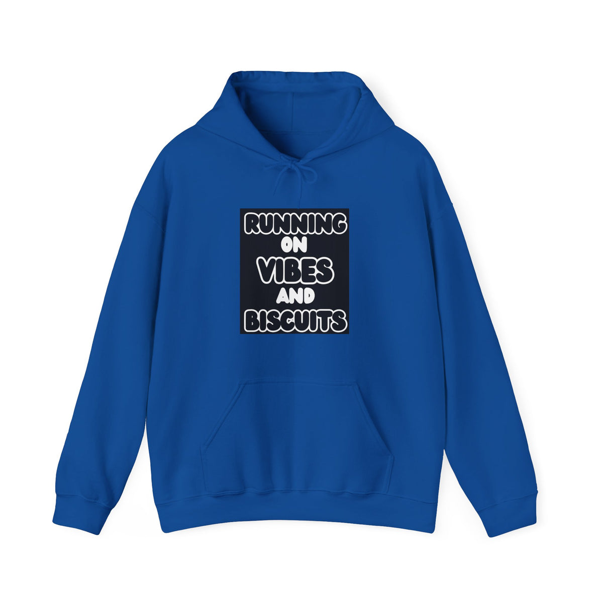 Sweat à capuche graphique « Running On Vibes And Biscuits »