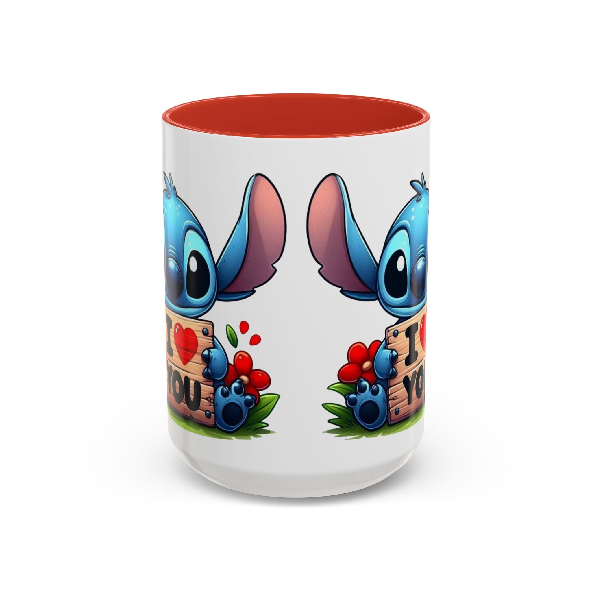 Stitch 'I  You' Accent Coffee Mug — Cute Valentine Gift (11/15oz)