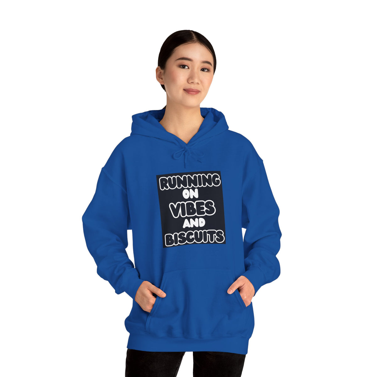 Running On Vibes And Biscuits Graphic Hoodie