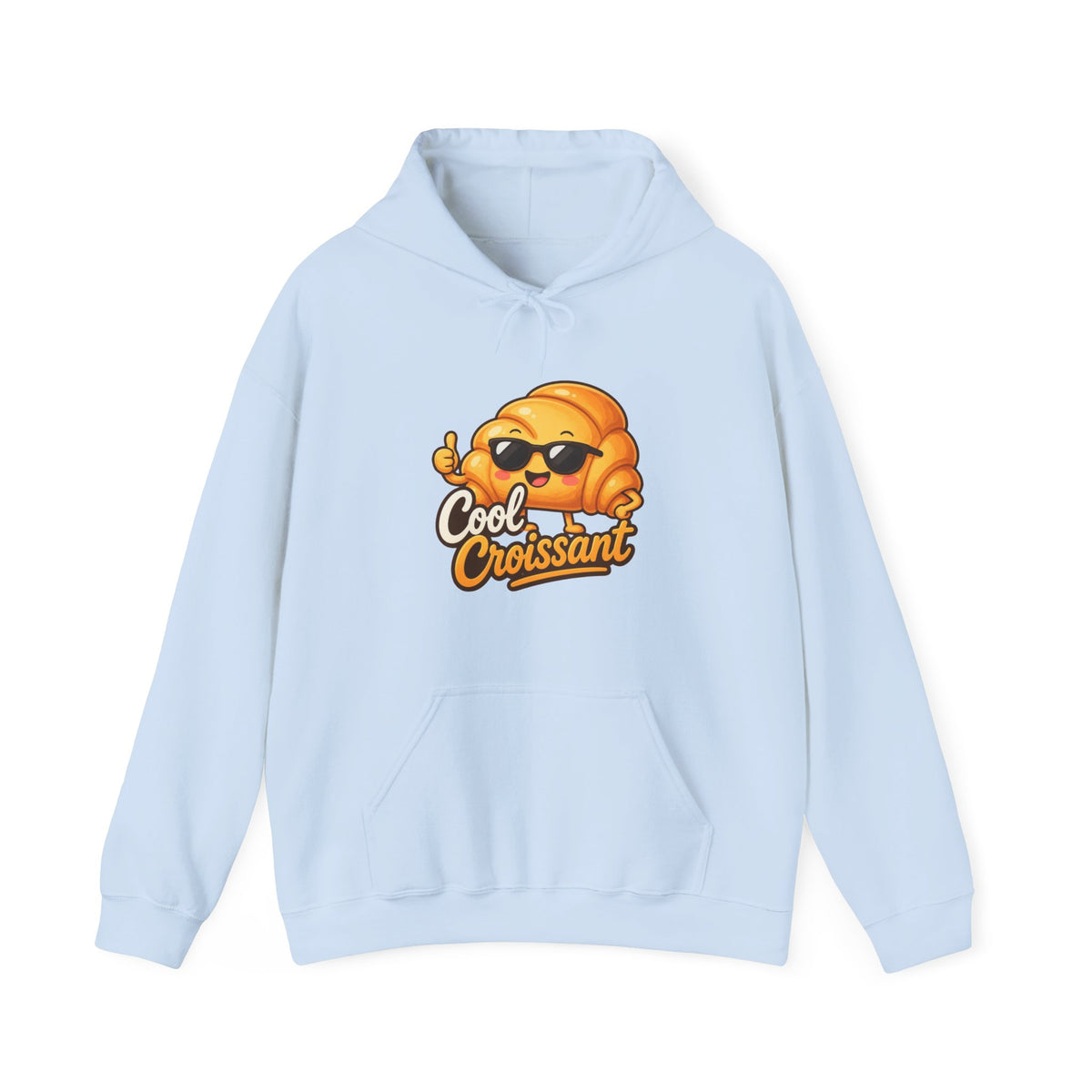 Cool Croissant Graphic Pullover Hoodie – Unisex