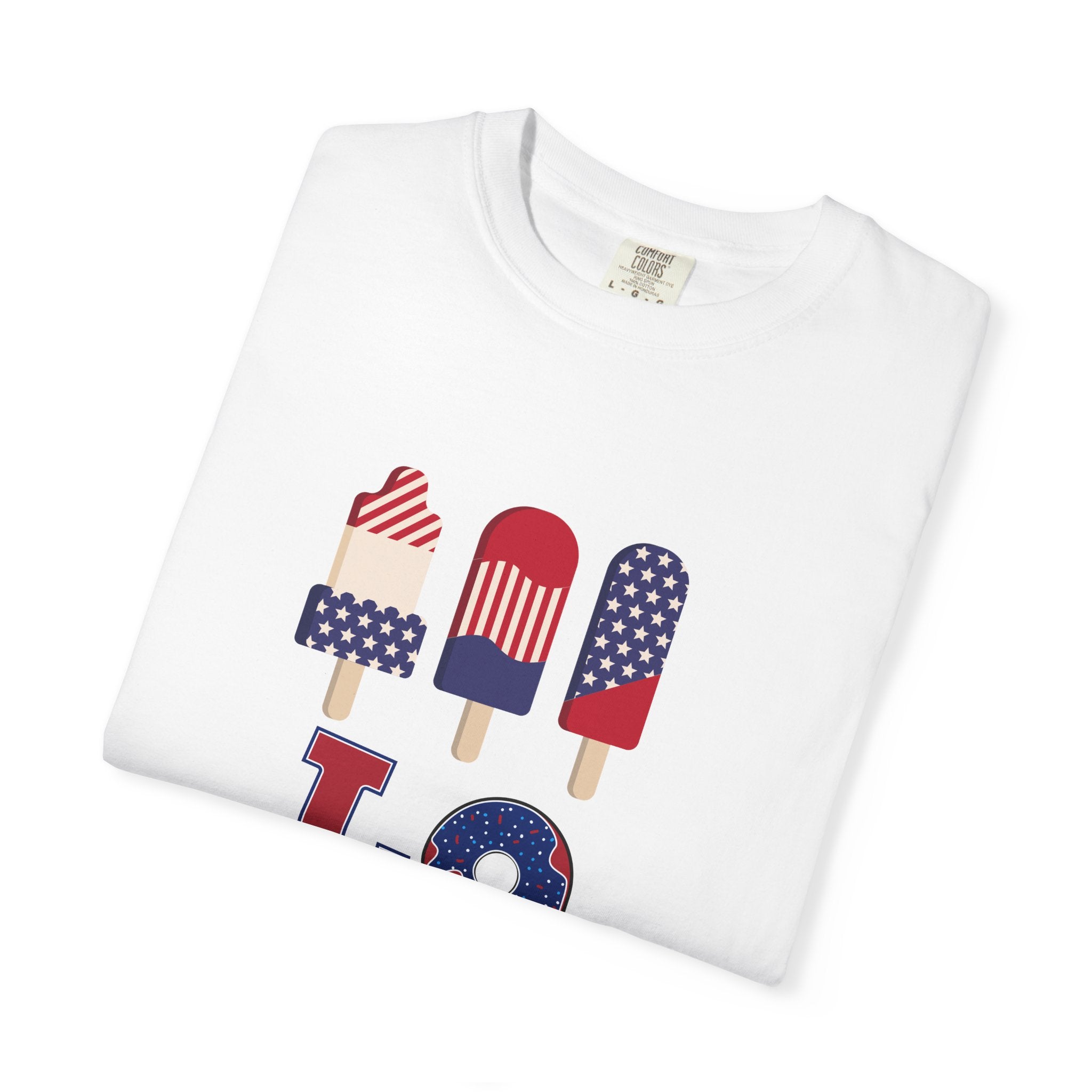 Patriotic "LOVE" Popsicle T‑Shirt — 4th of July Americana Tee