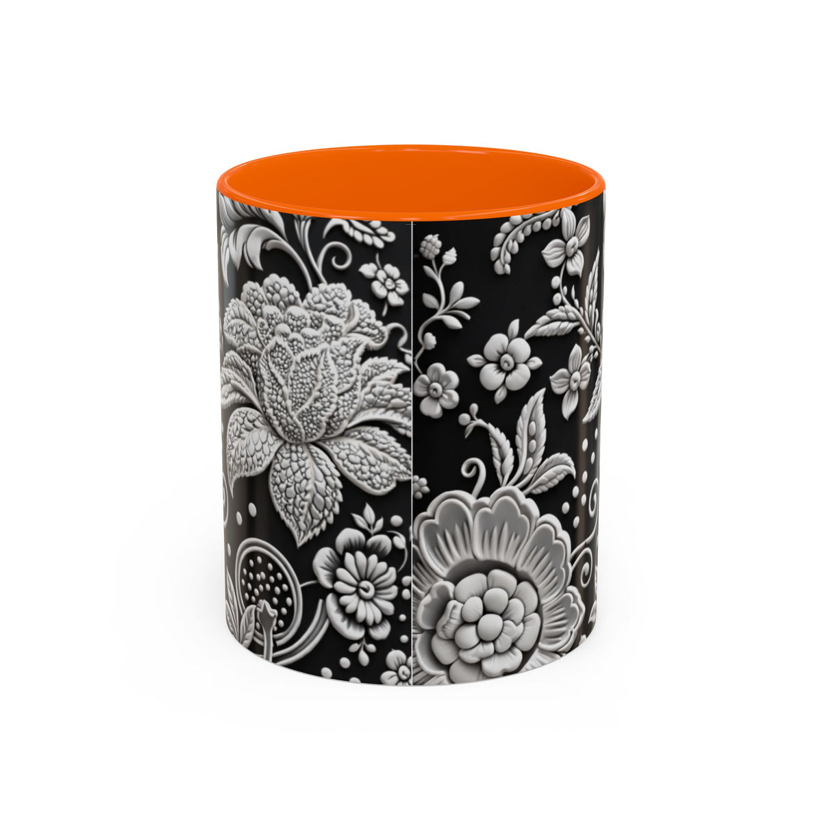 Mug à café botanique noir et blanc