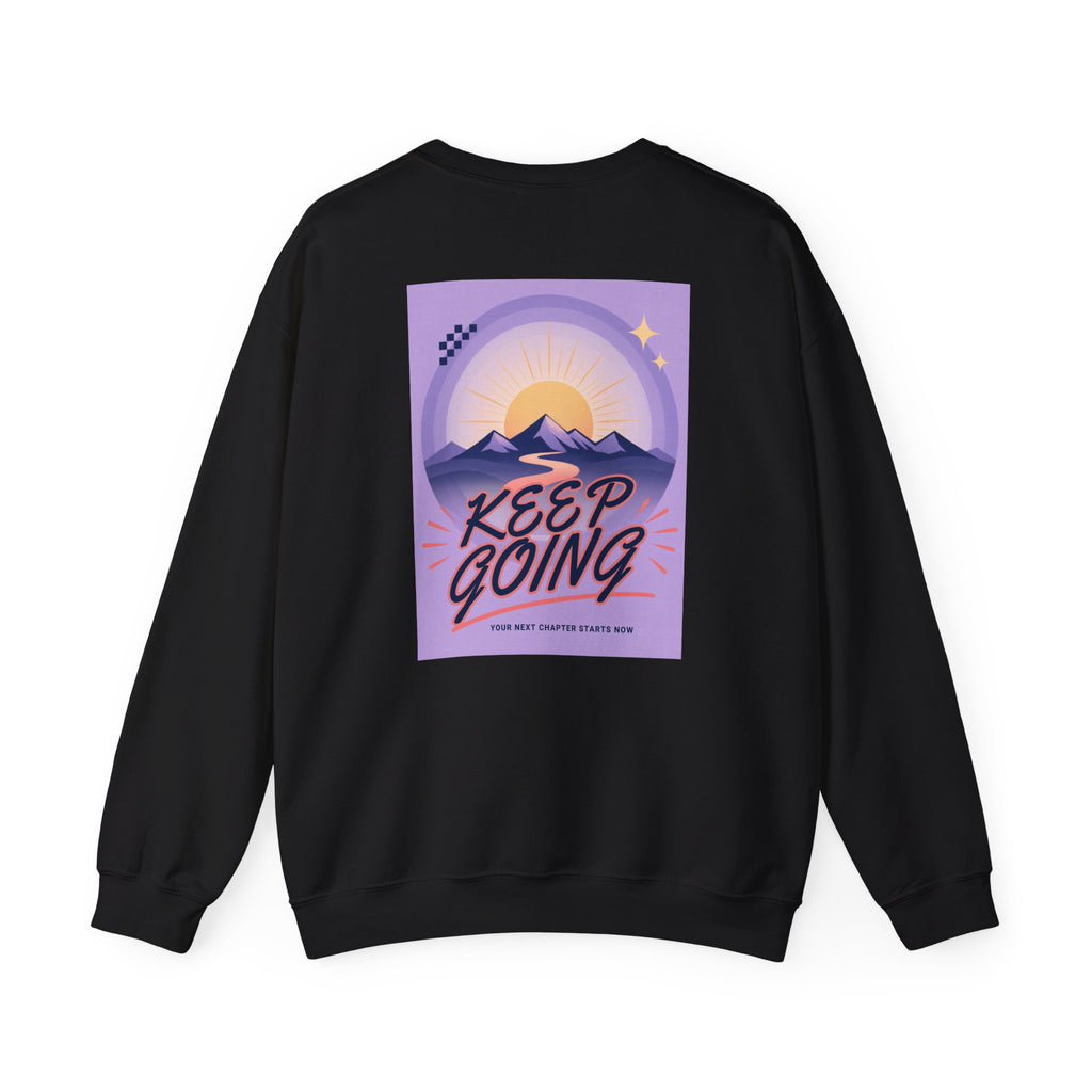 Keep Going Mountain Graphic Crewneck Sweatshirt