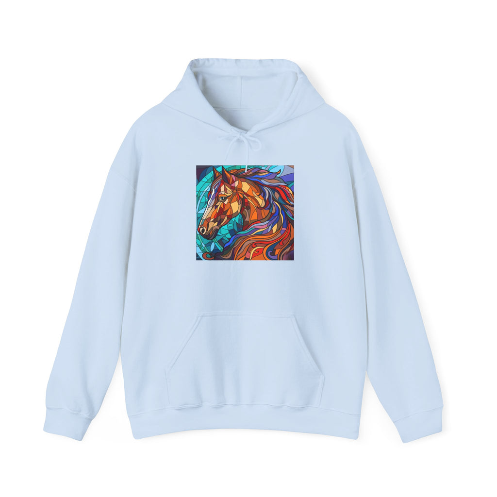Stained Glass Horse Graphic Hoodie