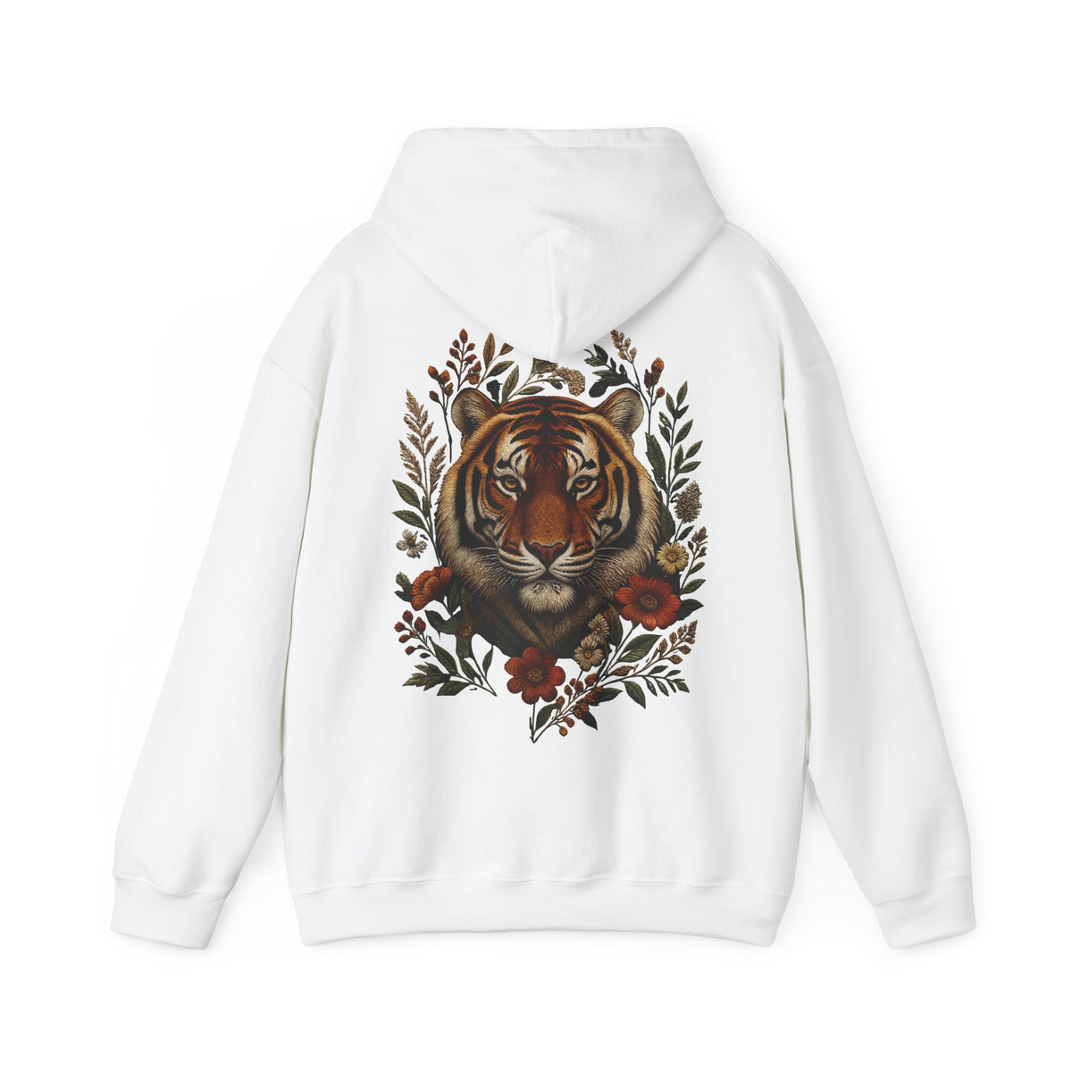 Vintage Floral Tiger Hoodie