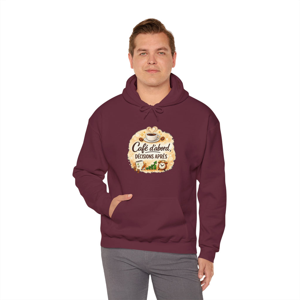 Café d’abord, décisions après – Coffee Lover Hoodie