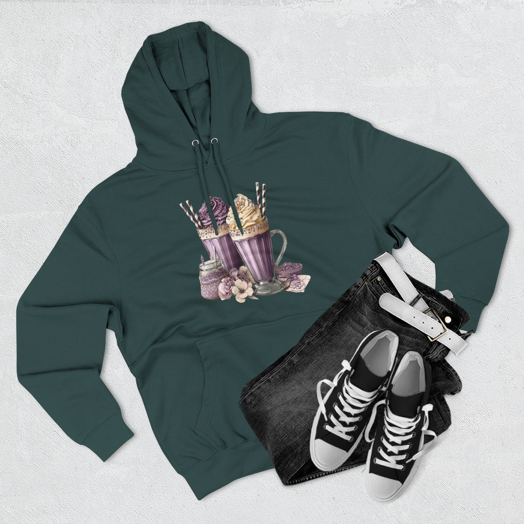 Hot Cocoa & Marshmallow Hoodie — Cozy Dessert Drink Graphic Hoodie