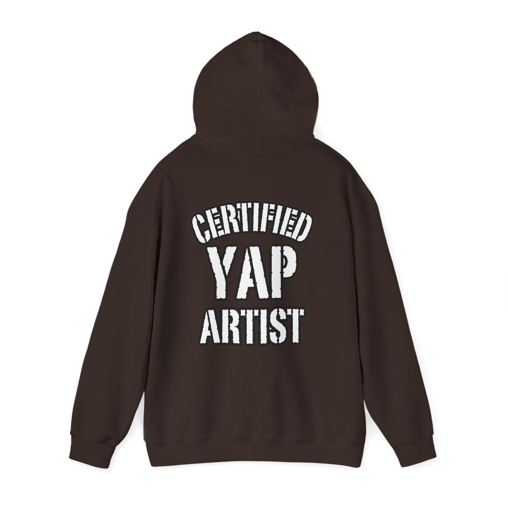 Certified Yap Artist Hoodie — Funny Graphic Hooded Sweatshirt