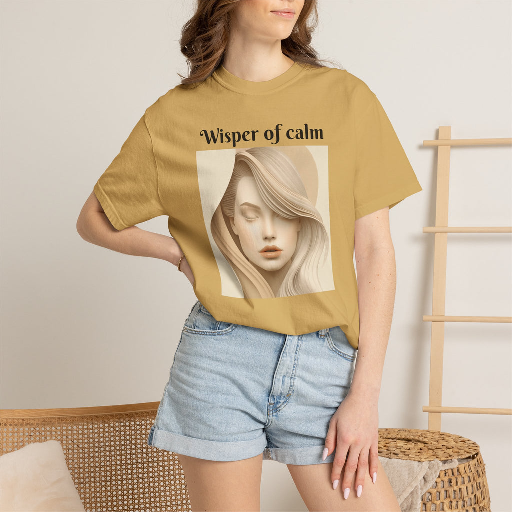 Whisper of Calm T-Shirt — Serene Portrait Graphic Tee
