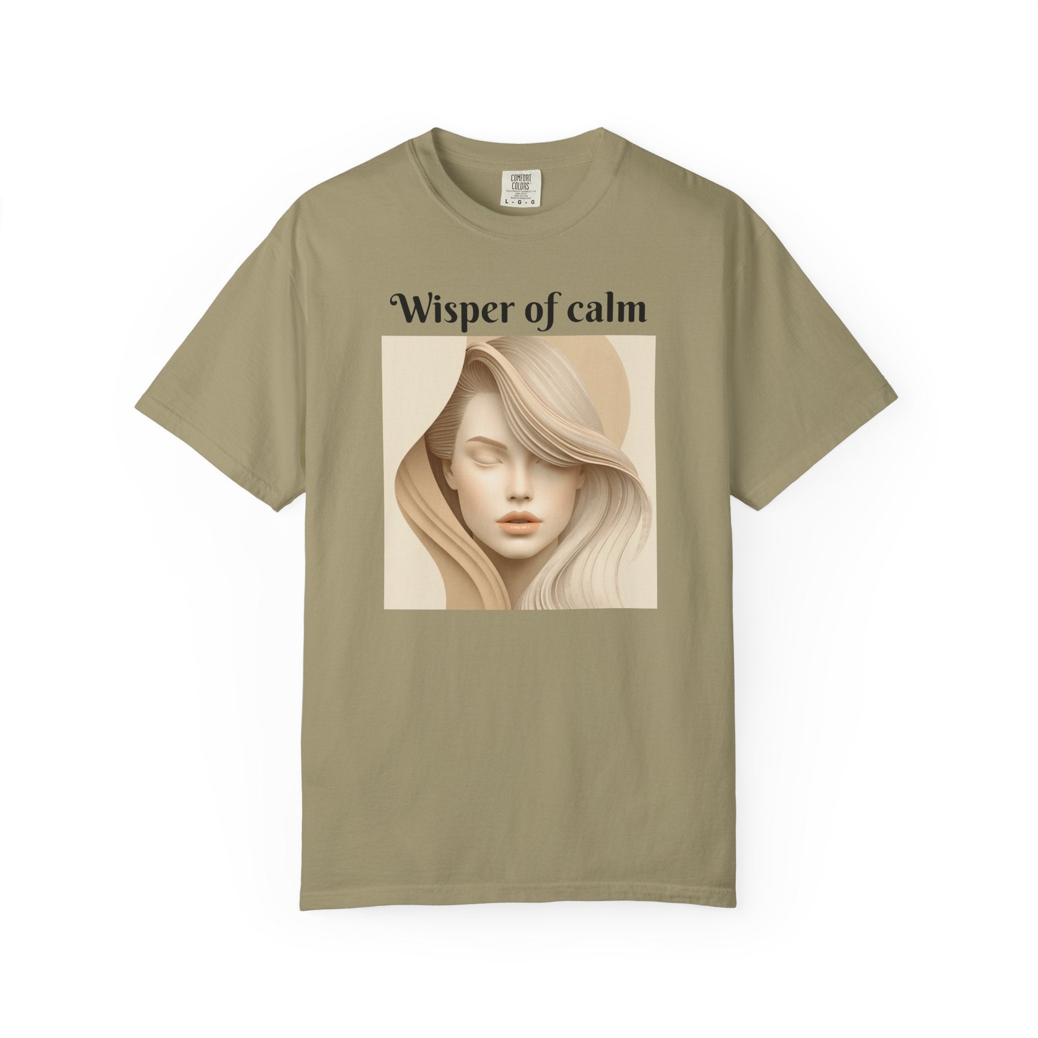 Whisper of Calm T-Shirt — Serene Portrait Graphic Tee